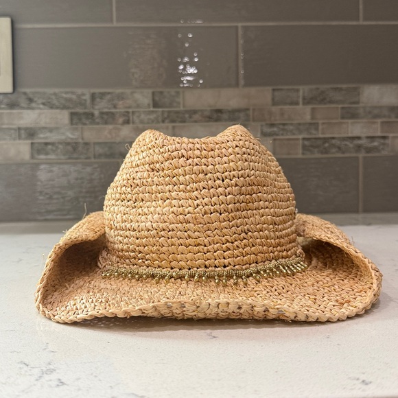 florabella Kendra Lux Hat Natural Gold Straw Cowgirl Cowboy Cow Girl Boy Western - Picture 4 of 11
